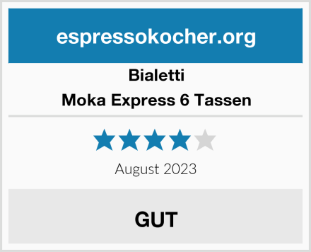 Bialetti Moka Express 6 Tassen Test