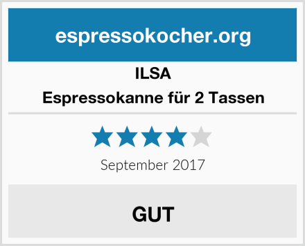 ILSA Espressokanne für 2 Tassen Test