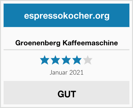 Groenenberg Kaffeemaschine Test