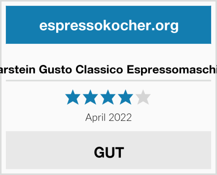  Klarstein Gusto Classico Espressomaschine Test