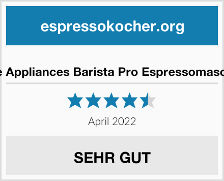  Sage Appliances Barista Pro Espressomaschine Test