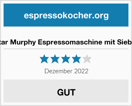  Aigostar Murphy Espressomaschine mit Siebträger Test