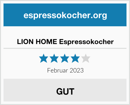  LION HOME Espressokocher Test