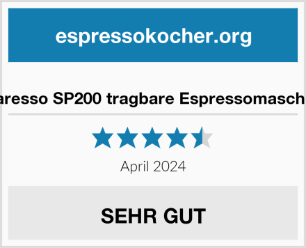  Staresso SP200 tragbare Espressomaschine Test
