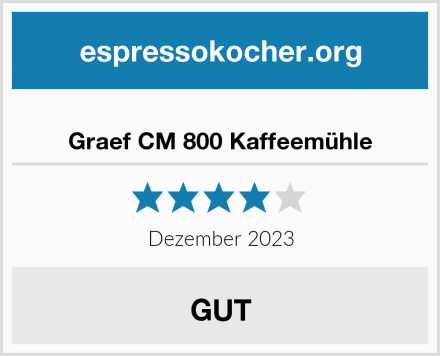  Graef CM 800 Kaffeemühle Test